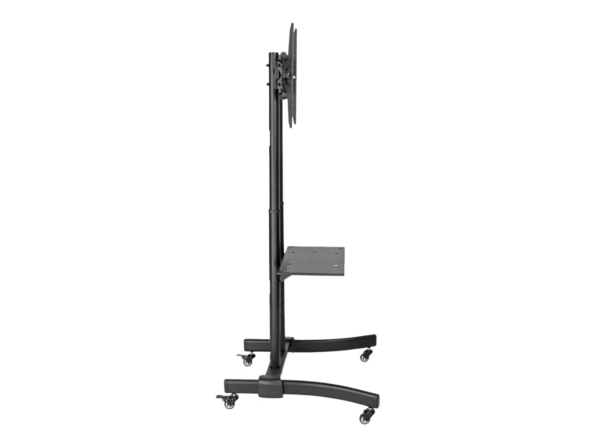 Tripp Lite Mobile Tv Floor Stand Cart Height-adjustable Lcd 37-70" Displays - Cart - For Flat Panel / Notebk / Av Equipment - Aluminum, Steel - Black, Silver - Screen Size: 37"-70" - image 5 of 6