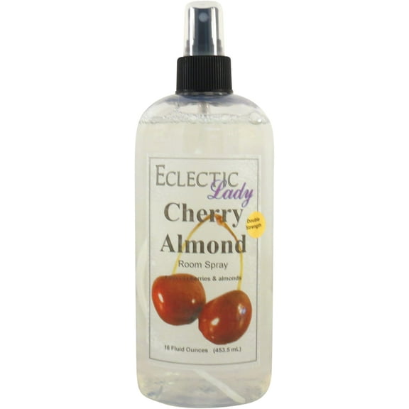 Cherry Almond Room Spray by Eclectic Lady (Double Strength), 16 Ounces, Fragrant Aromatic Room Mist For Home, Room, Office