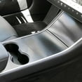 thumbnail image 3 of Xotic Tech for Tesla Model 3 Cup Holder Center Console Vinyl Sticker, Metallic Brushed Silver, 3 of 7