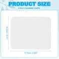 thumbnail image 2 of Glasses Cleaning Cloth 6.9" x 5.7" , Microfiber Eyeglasses Cleaner Cloths Soft Suede Wipe Screen, White 6 Pcs, 2 of 7