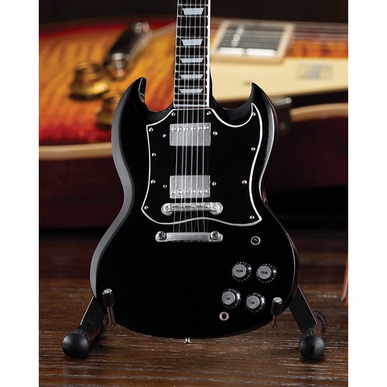 Gibson SG Standard Ebony 1:4 Scale Miniature AXE Guitar Replica