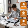 thumbnail image 2 of HBK Basketball Card Binder 900 Pockets, Waterproof Trading Card Holder with Sleeves, 9 Pocket Sports Card Album with Zipper for Collectors Boys, 2 of 8