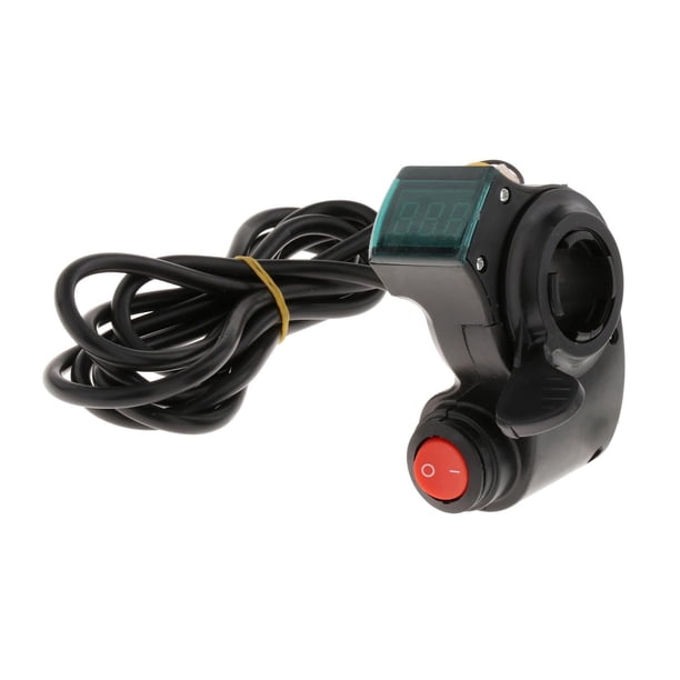 Universal LED Pantalla de voltaje Potencia para bicicleta eléctrica Scooter eléctrico Interruptor de pantalla roja kusrkot Pantalla de voltaje de bicicleta