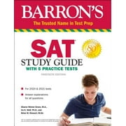 SAT Study Guide with 5 Practice Tests, Used [Paperback]