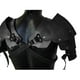 thumbnail image 4 of Cuero de Hombro medieval BLESIY Pauldron Guerrero Steampunk Arnés de pecho disfraz negro, 4 of 8