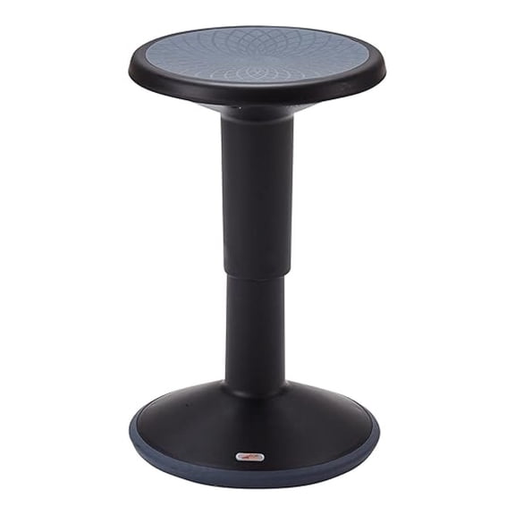 SitWell Wobble Stool, Adjustable Height, Active Seating, Black