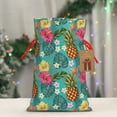 thumbnail image 4 of Fuzoiu Pineapple Print Christmas Gift Bag,Burlap Gift Bag with Drawstring Closure & Hang Tag,Perfect for Holidays, Birthdays, and Special Occasions-Small, 4 of 7