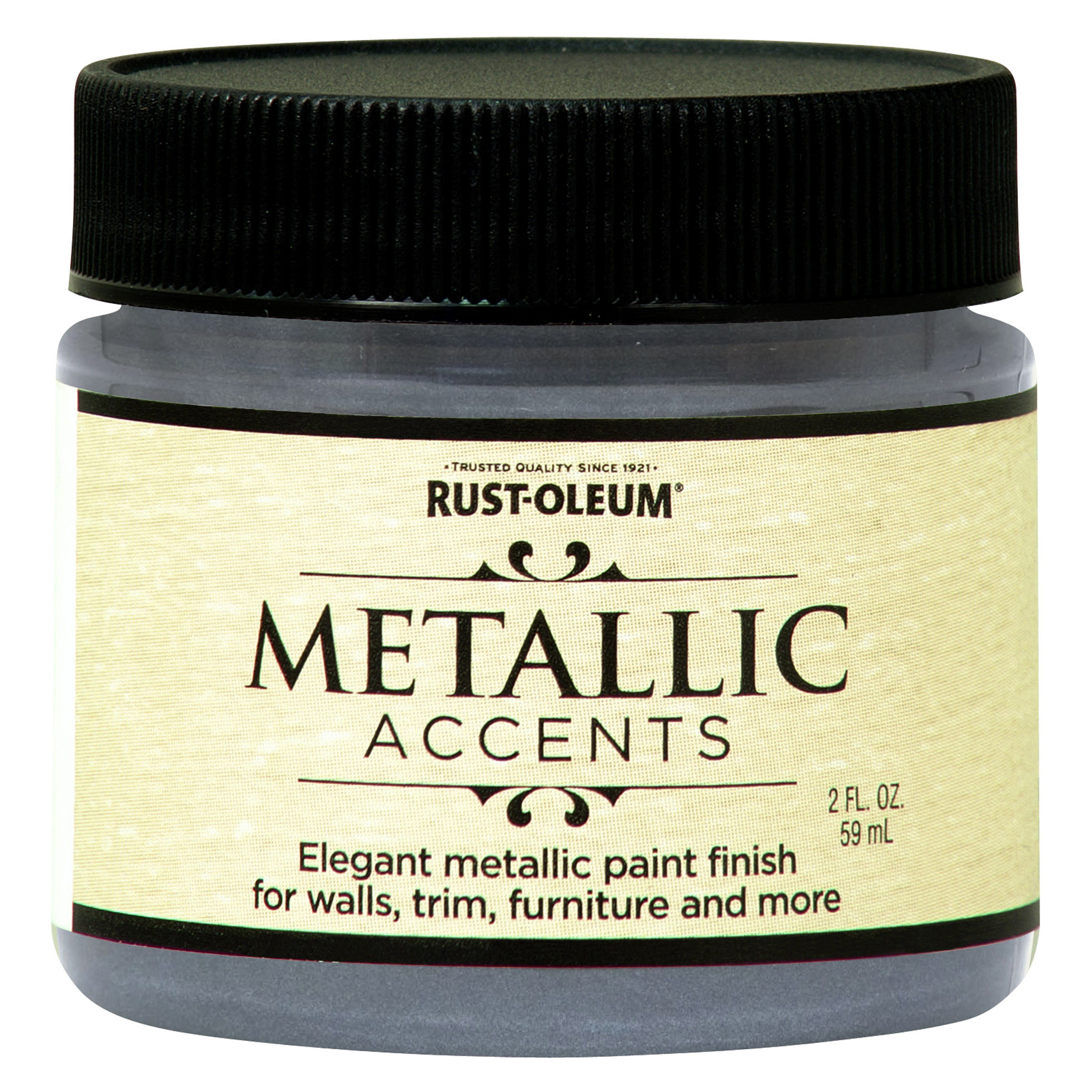 4 Pack, Real Pewter, Rust-Oleum Metallic Accents Paint- 255333, 2 oz