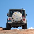thumbnail image 5 of Camping Spare Tire Cover 15inch Spring Summer Floral Waterproof Polyester Wheel Protectors Wheel Covers Spring Floral Universal Fit for Trailer SUV Truck Camper Travel Trailers, 5 of 8