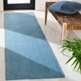 thumbnail image 3 of SAFAVIEH Himalaya Rachelle Solid Wool Runner Rug, Blue, 2'3" x 10', 3 of 9