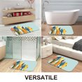 thumbnail image 6 of 1pc Colorful Fish Absorbent Non-Slip Bathroom Thickened Flannel Rug Decor,Soft,Quick Drying,Suitable For Indoor/outdoor Use,Bathrooms,Bedrooms,Kitchens,Terrace,Laundry Rooms,16"x24", 6 of 9