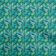 thumbnail image 1 of oneOone Cotton Flex Teal Green Fabric Abstracts Craft Projects Decor Fabric Printed By The Yard 40 Inch Wide, 1 of 5