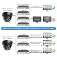 thumbnail image 2 of ZOSI HD 1080p 4in1 Security Camera, 24PCS IR LEDs 3.6mm Lens with IR Cut Weatherproof CCTV Camera Outdoor, 65ft Night Vision, 2 of 10