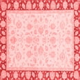 thumbnail image 1 of Ahgly Company Indoor Square Oriental Red Traditional Area Rugs, 4' Square, 1 of 4