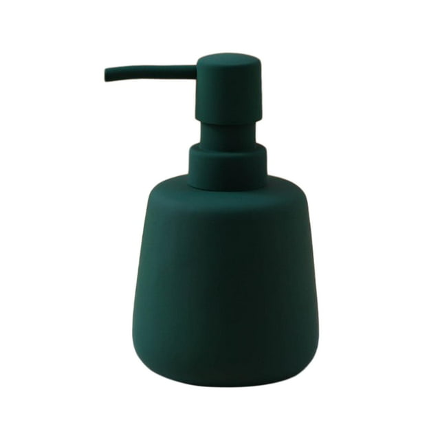 Dispensador de jabón con bomba manual, práctico dispensador de gel de ducha a prueba de fugas. verde