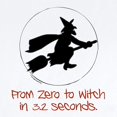 thumbnail image 2 of CafePress - Zero To Witch Infant Bodysuit - Baby Light Bodysuit, Size Newborn - 24 Months, 2 of 4