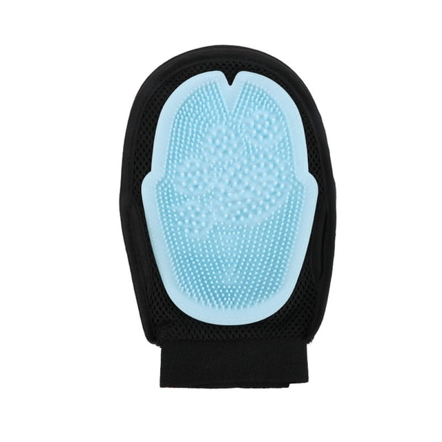Guantes de baño para perros y gatos, guante de masaje y cepillo de aseo para limpiar ositos de peluche dorados y razas grandes
