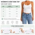thumbnail image 6 of 2 Pack Women's Spaghetti Strap Crop Cami Tank Tops, U Neck Low Back Slim Fit Sleeveless Layering Camisole, 6 of 8