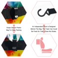 thumbnail image 3 of Tie Dye Foldable Car Trash Can with Lid - Leak-proof Hanging Storage Bag for Car - Trash Can for Car, 3 of 6