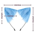 thumbnail image 2 of CuteStreet Furry Cat Ears Headband Handmade Faux Fur Cosplay Costume Party Hairband, 2 of 5