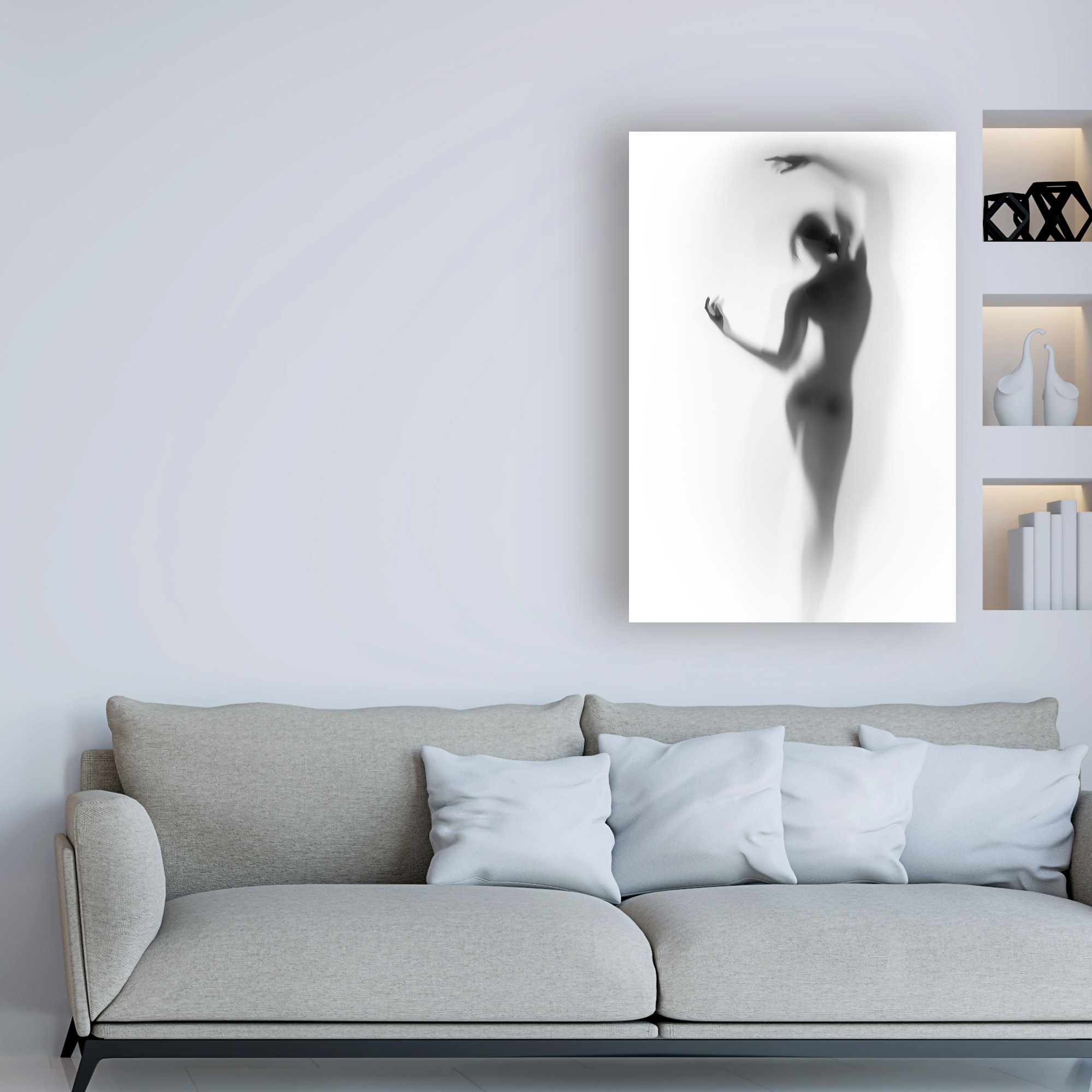 Trademark Fine Art 'Ballet Silhouette' Canvas Art by Incado