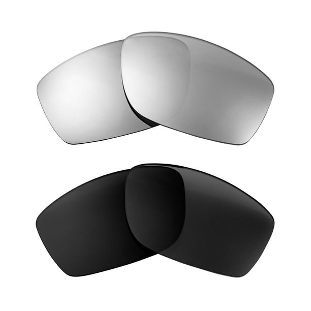 Walleva Polarized Titanium + Black Replacement Lenses For Costa Del Mar