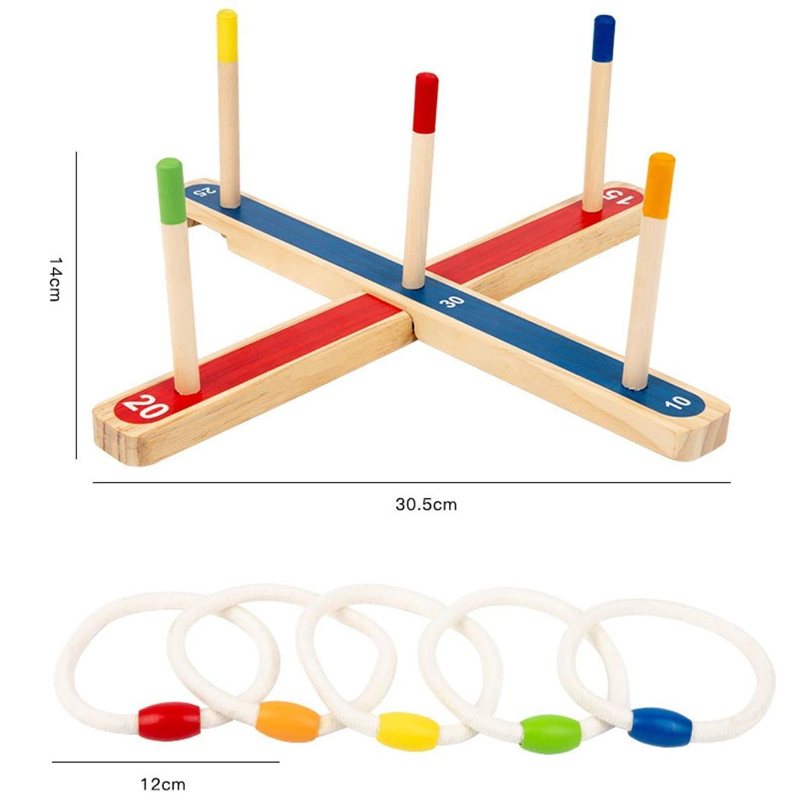 Wswqop Ring Tossing Game Sports Toys Interactive Ring Hook Game for Outdoor Lawn Garden