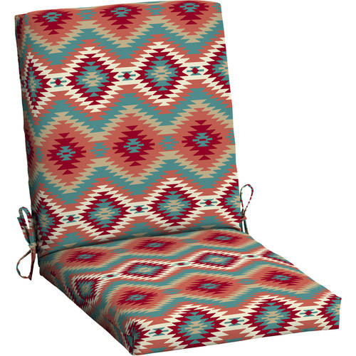 Mainstays Outdoor Patio Dining Chair Cushion, Multiple Patterns