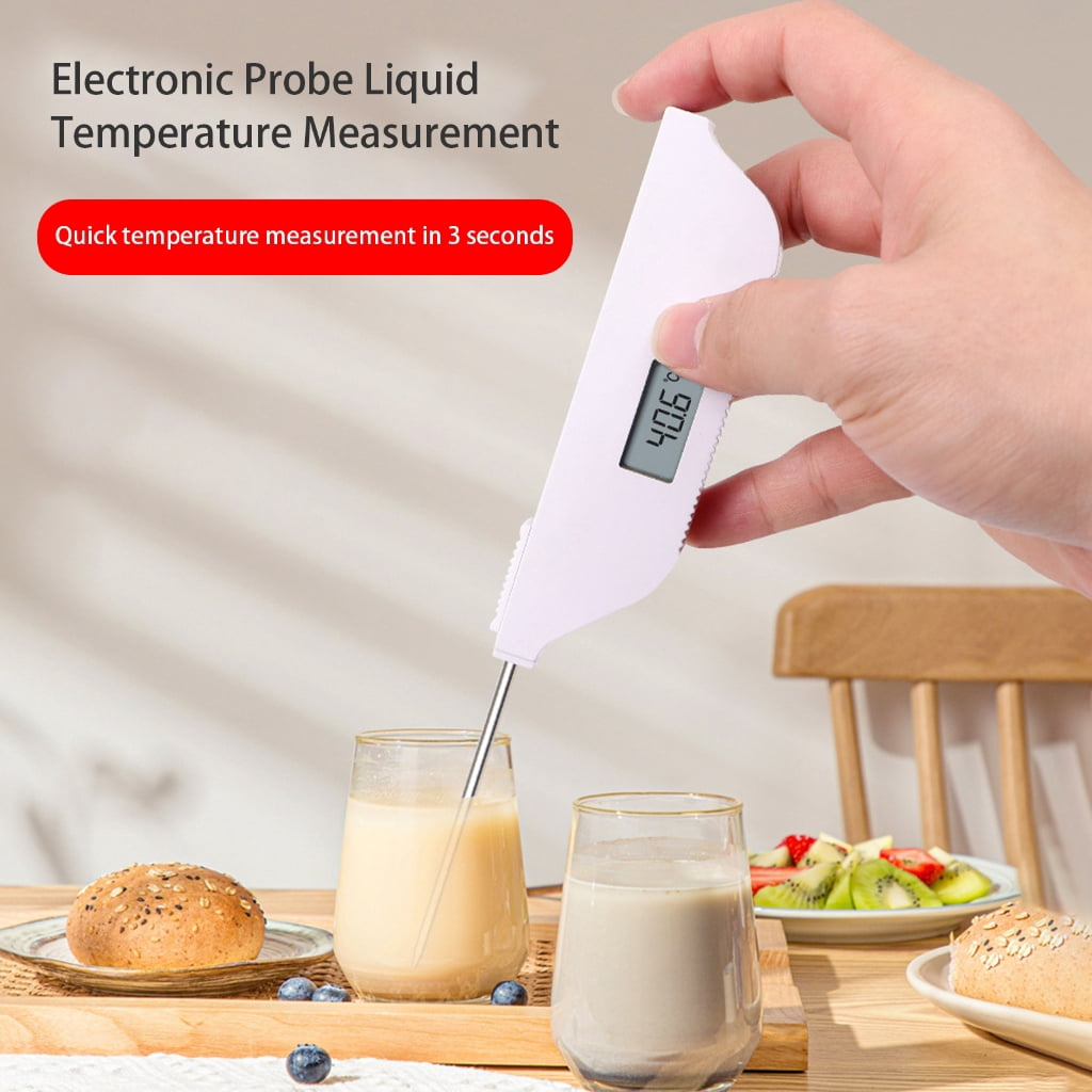 MOMOJIA Digital Thermometer for Cooking, Meat,Liquid, Oil,ScalableProbe ,Magnetic Back, Hold Function,Auto Shut Offs