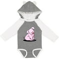thumbnail image 3 of Inktastic Sitting Pig Boys or Girls Long Sleeve Baby Bodysuit, 3 of 5