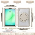 thumbnail image 4 of XYX For Samsung Galaxy Tab A9/ Tab A11 Case 8.7 inch, 360 Rotating Hand Grip, Shoulder Strap, Heavy Duty Drop Protection, Khaki, 4 of 7