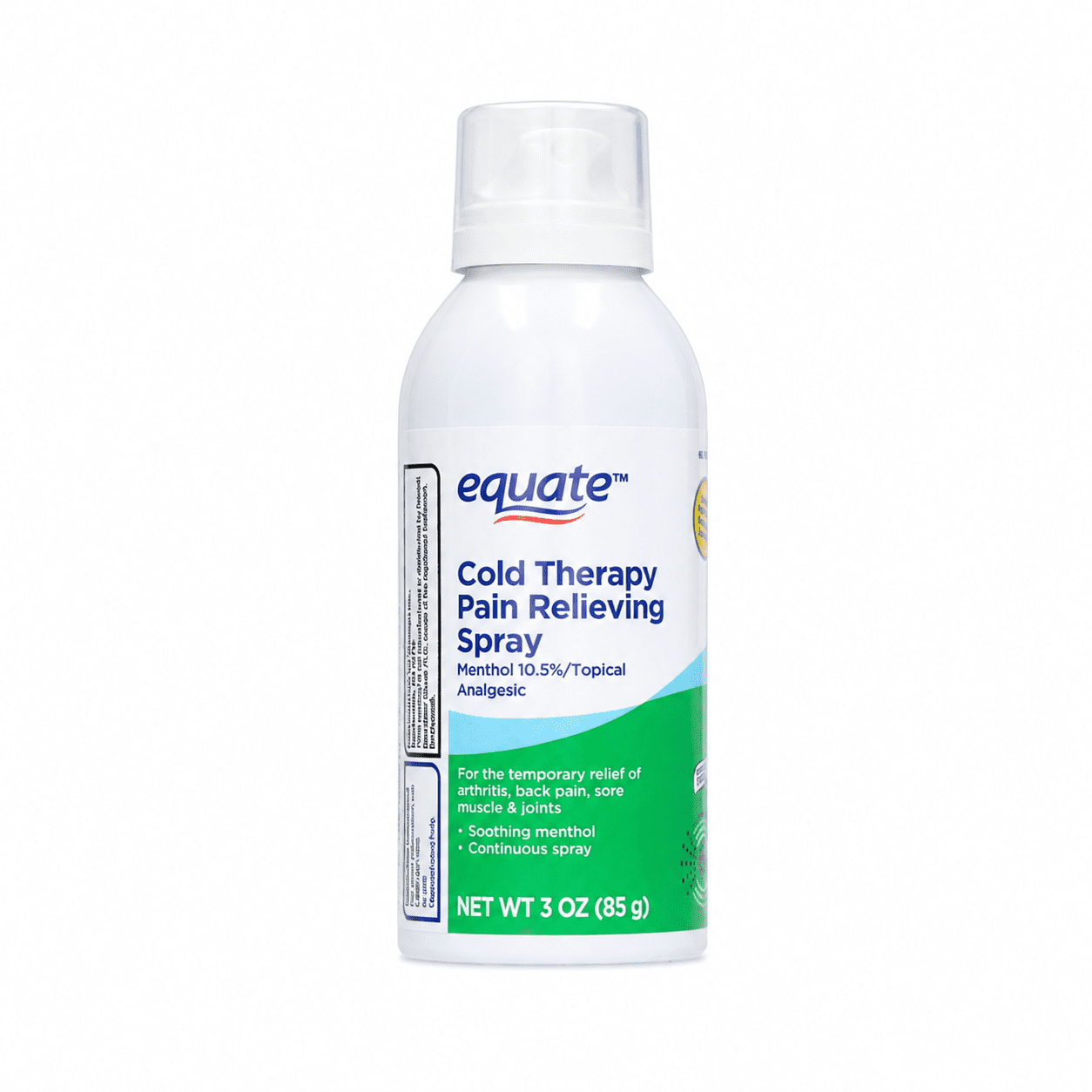 Equate Cold Therapy Pain Relieving Menthol Spray, 10.5%, 3 oz