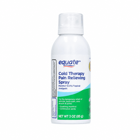 Equate Cold Therapy Pain Relieving Menthol Spray, 10.5%, 3 oz