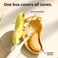 thumbnail image 3 of pitrice 4PCS Portable Toothbrushes Integrated Buckle Protective - - Toothbrush, 3 of 6