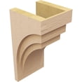 thumbnail image 5 of 11"W x 11"D x 22"H Wide Rockford Rough Cedar Woodgrain TimberThane Corbel, Primed Tan, 5 of 6