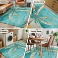 thumbnail image 5 of 3'x5' Area Rugs, Green Tree Coastal Beach Indoor Outdoor Area Rug for Living Room Bedroom, Vintage Tropical Plant Washable Bathroom Rugs Kitchen Floor Carpet Mats Home Decor Aesthetic, 5 of 8
