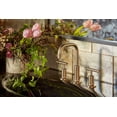 thumbnail image 5 of Widespread Bathroom Faucet, Bathroom Sink Faucet, Lever Handles and gooseneck spout Vibrant Brushed Moderne Brass, 5 of 7