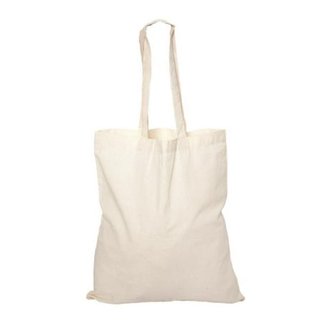 Debco E8000 Cotton Tote Bag - Natural - 12 Pack | Walmart Canada