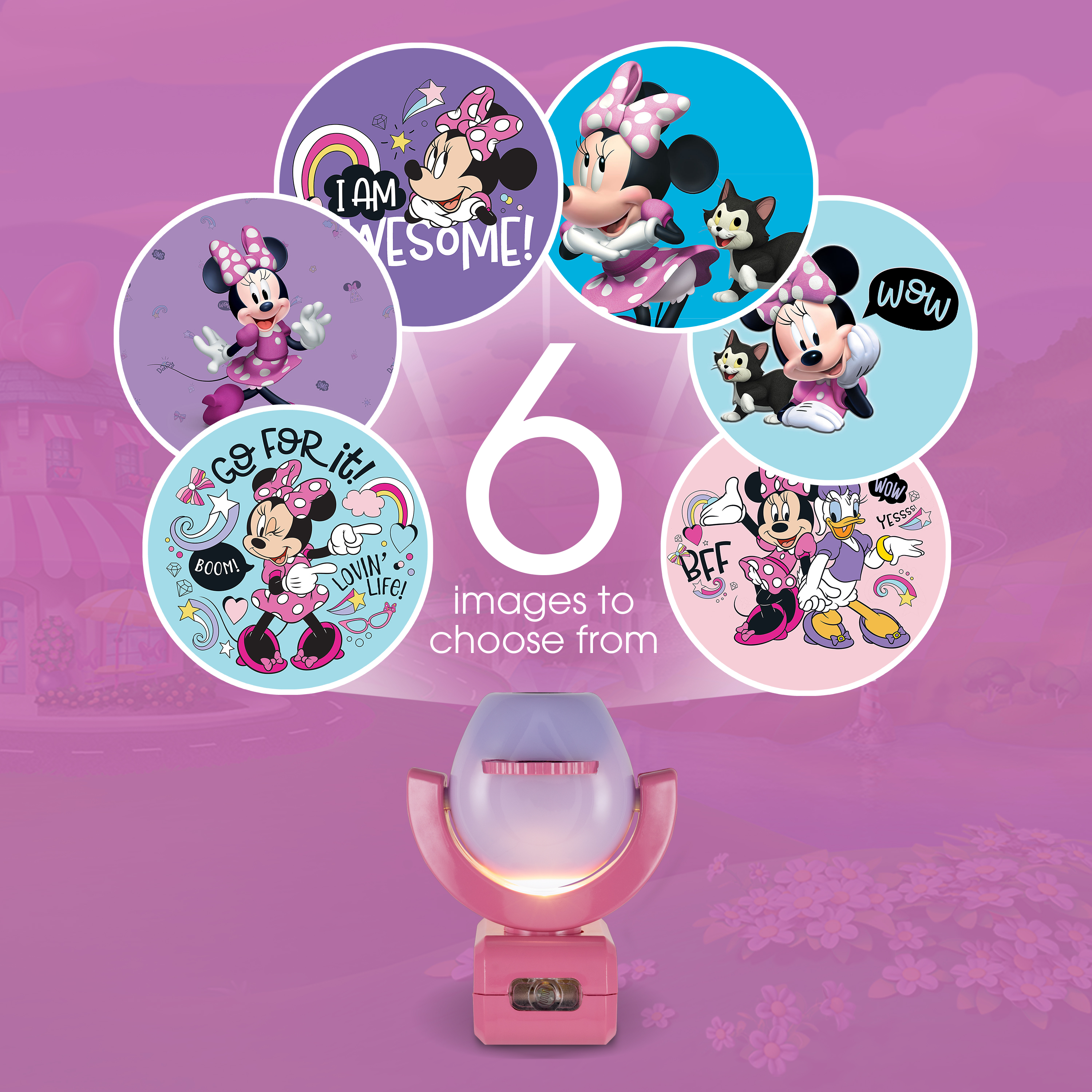 Disney Minnie Mouse Projectables 6-Image LED Night Light photo 8
