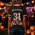 thumbnail image 3 of Stralyhd Ghost Camping Shirts for Women Retro Ghost Tee Party V‑neck Top Retro Short Sleeve Shirt XXL, 3 of 4