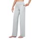 thumbnail image 1 of Pantalones de yoga Willit para mujer, de pierna ancha, con bolsillos, talla L, color gris, 1 of 7