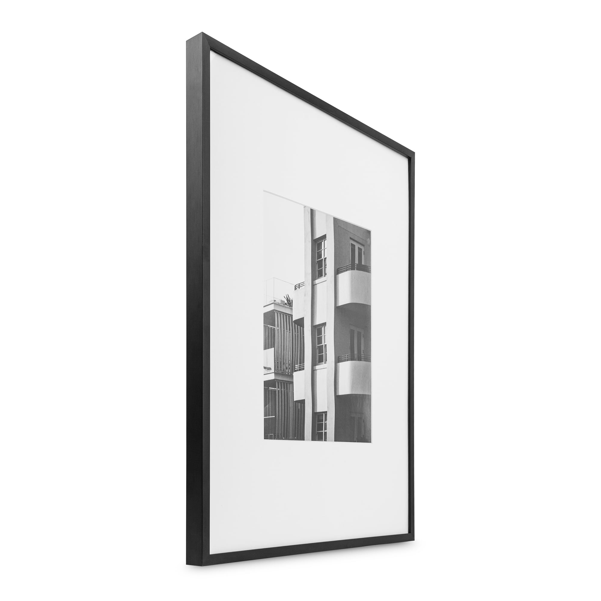 Better Homes & Gardens – 8x10 Picture Frame – Black Matted Gallery Wall Photo Frame