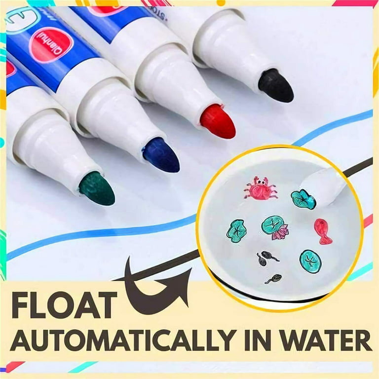 8/12 Colors Magical Water Painting Pen Water Floating Doodle Pens Kids  Drawing Early Education Magic