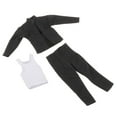 thumbnail image 3 of 3 piezas 1/12 escala chaqueta pantalones chaleco, ropa de muñeca hecha a mano, disfraz de ropa en miniatura para vestir figuras de 6 pulgadas, 3 of 9