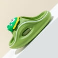 thumbnail image 5 of Zshosam Youth Slides Kids Cloud Sandals for girls boys, Comfortable Kids Slippers,EVA Anti-Slip shower shoes Size 1,(Green Big Kids 1), 5 of 7