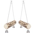 thumbnail image 2 of Pet Parrots Swing, Strong Environmental Protection 2pcs Large Parrots Swing With Cute Bells For Chew For Play, 2 of 8