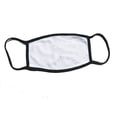 thumbnail image 1 of Rabbit Skins 2-ply Cotton Fashion Protective Face Mask Cover for Kids, Washable and Reuseable, White/Black, Child, 1 of 2