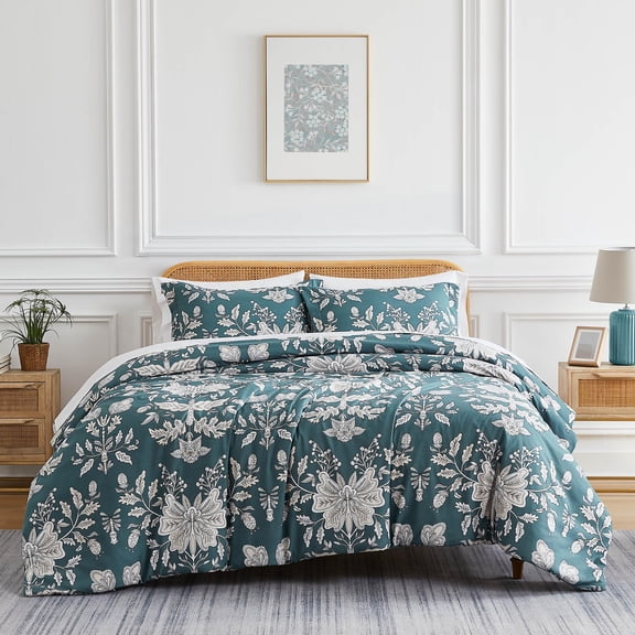 Vintage Garden Printed Comforter Set by SouthShore Fine Linens