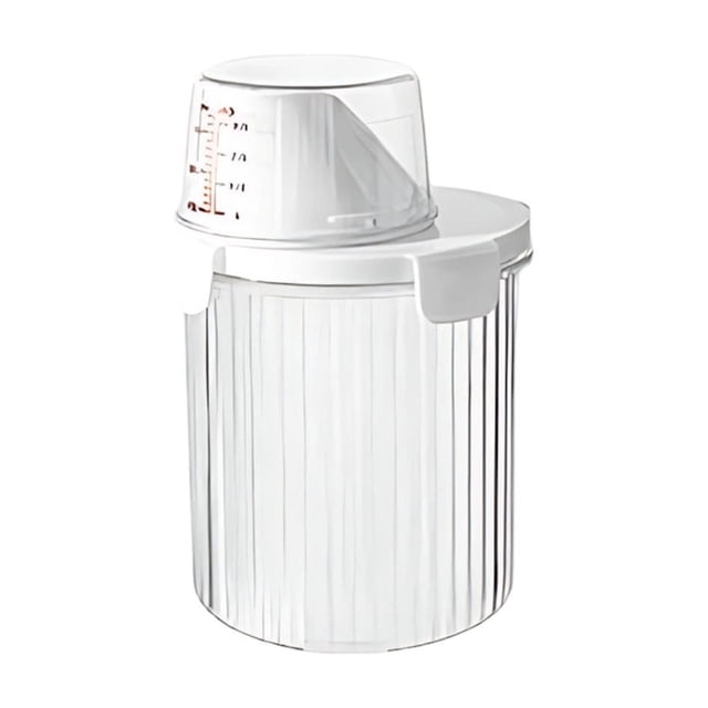 Food Grade Plastic Kitchen Storage Container - Airtight Insect-Proof Cereal Bin with Transparent Window, Large Capacity Rice/Flour Storage Box for Pantry Organization(4.3x3.9x6.7 in)
