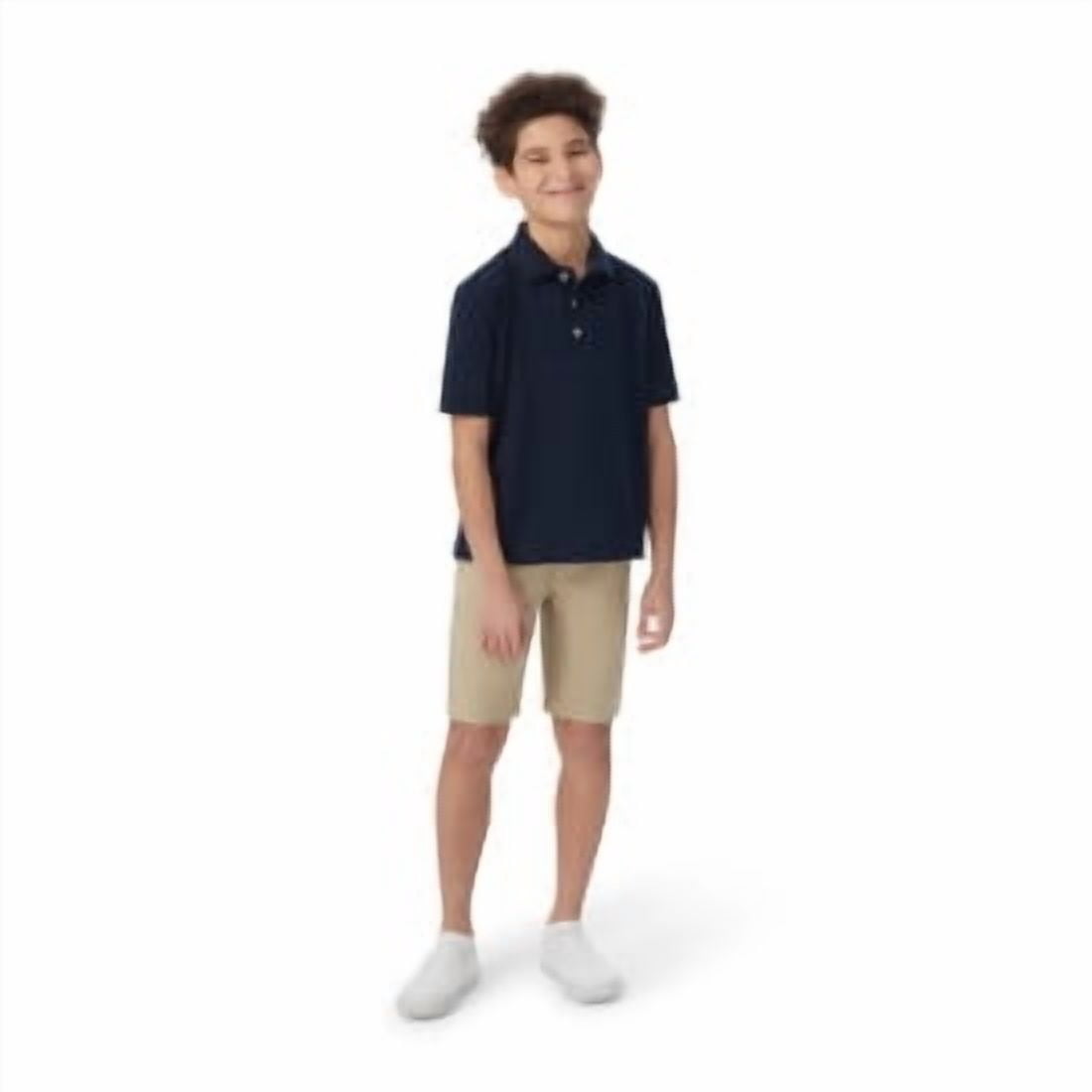 French Toast Boys School Uniform Short Sleeve Pique Polo Shirt, Sizes 4-20 & Husky